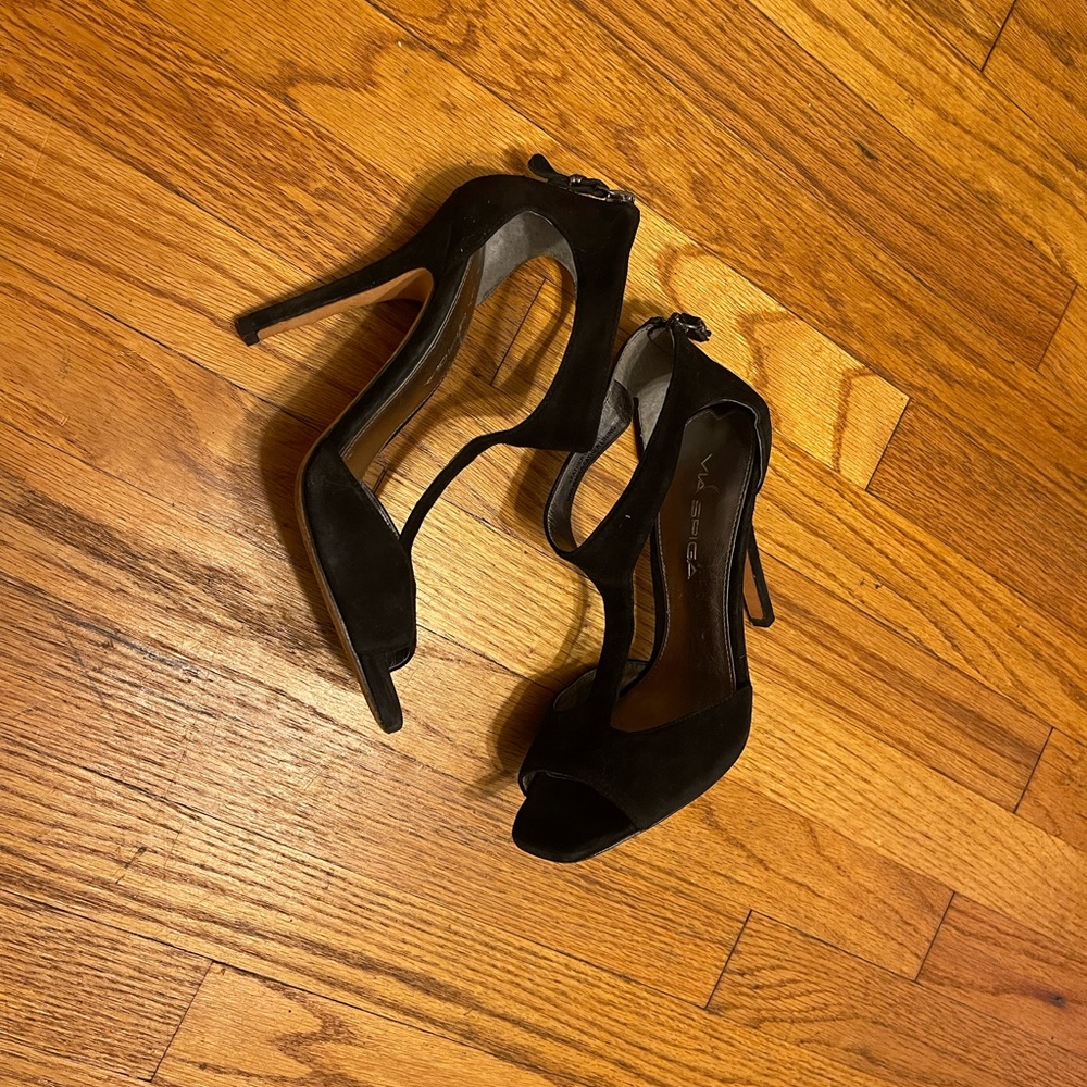 VIA SPIGA Black Women's Heels Size 4.5